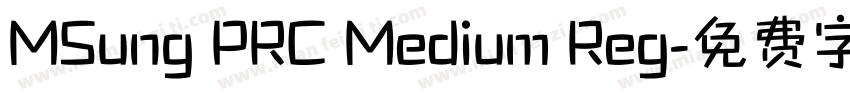 MSung PRC Medium Reg字体转换